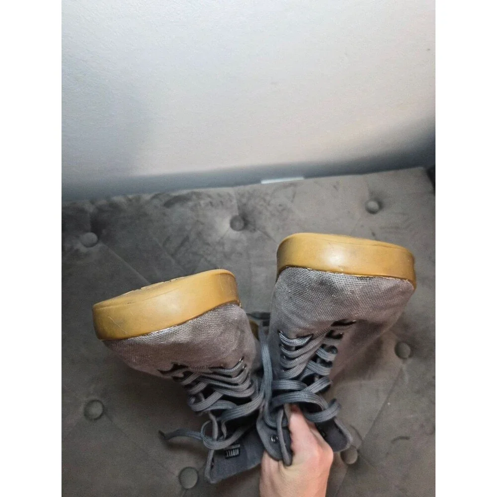 Nobull Men's Grey and Brown Boots